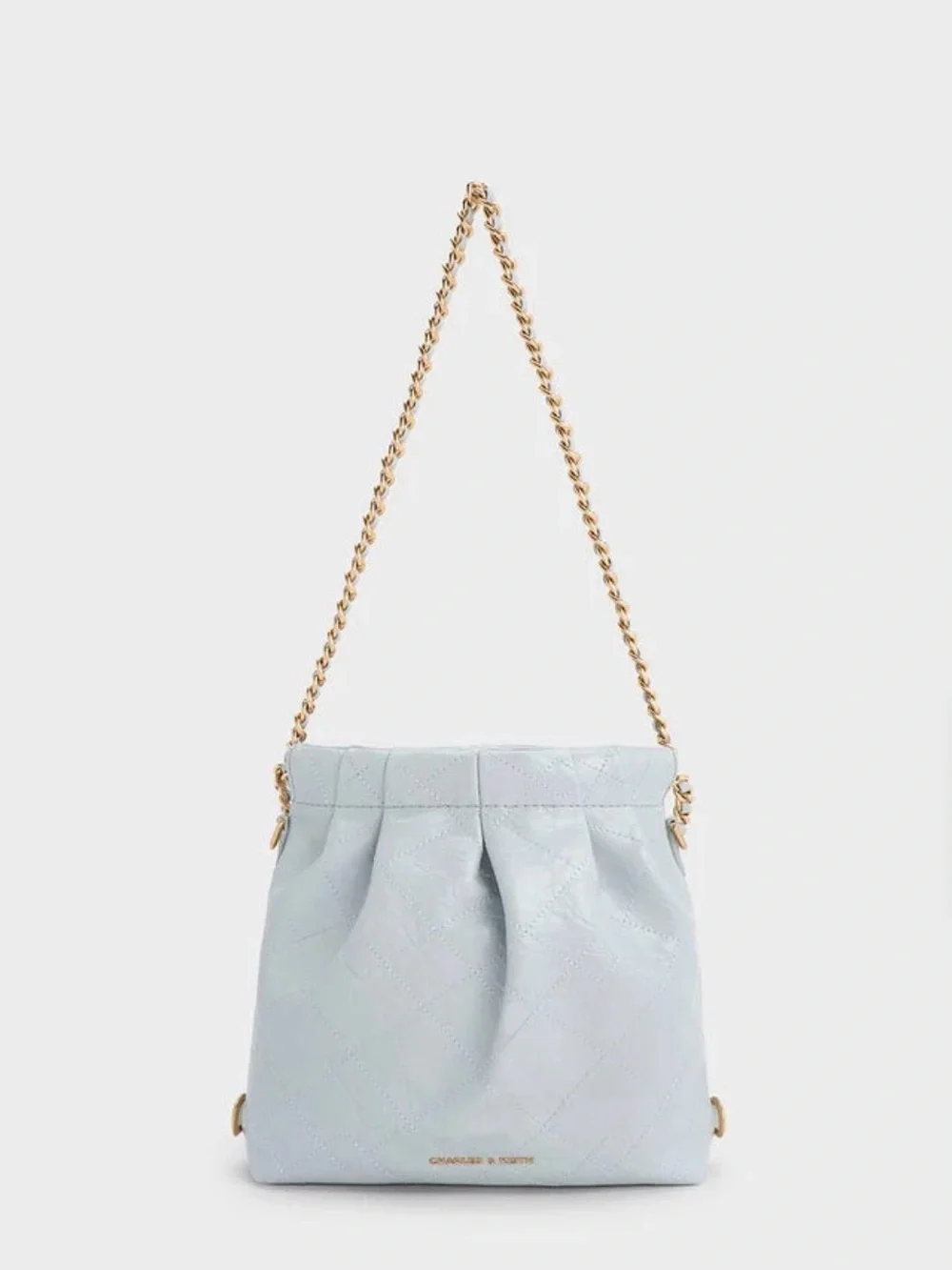 Charles & Keith Sea Salt Blue Duo Chain Bag